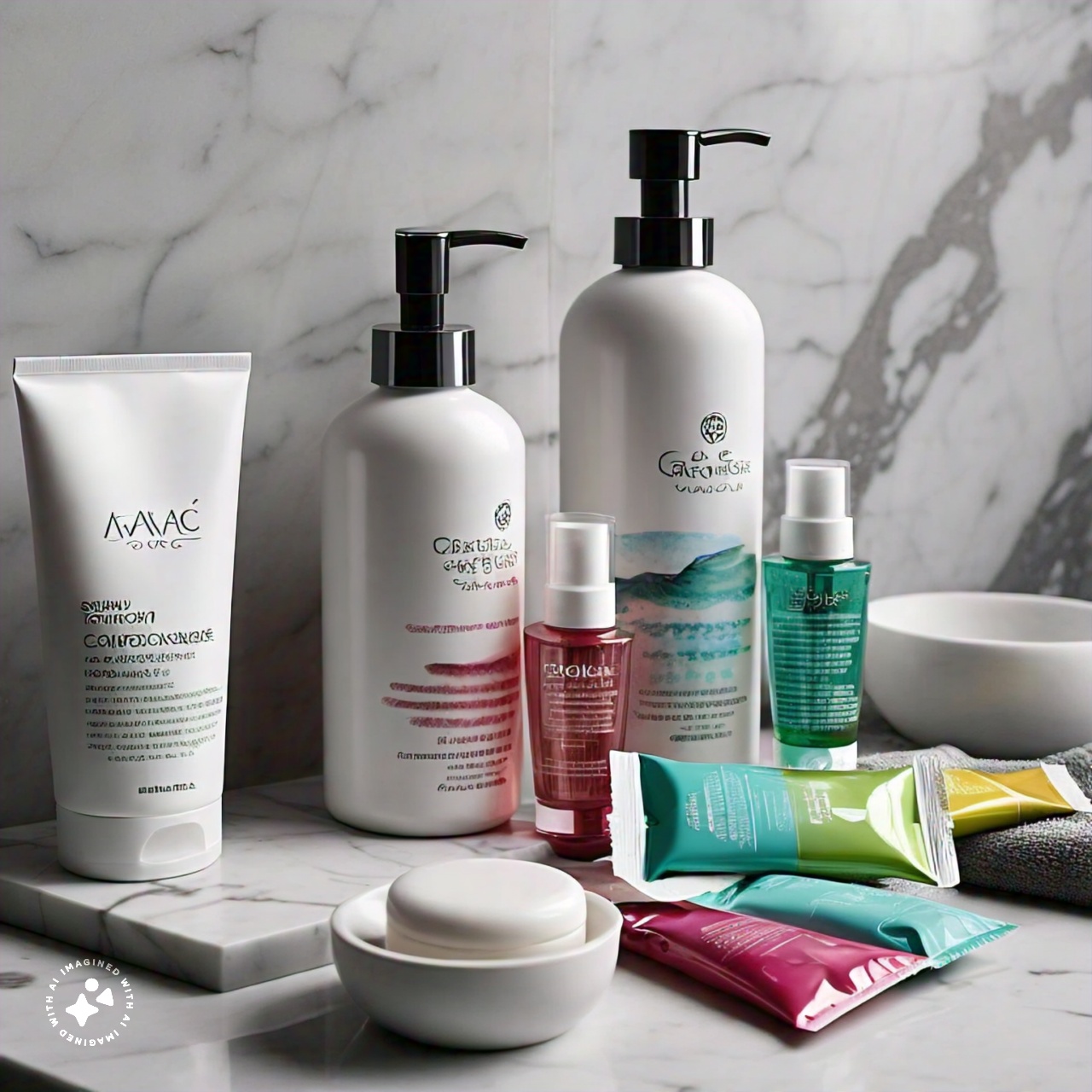 shampoo, conditioner & facewash packs